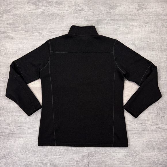 Kuhl Interceptr 1/4 Zip Sweater Mens M Black Pullover Jacket Fleece Hiking EUC - Picture 9 of 11